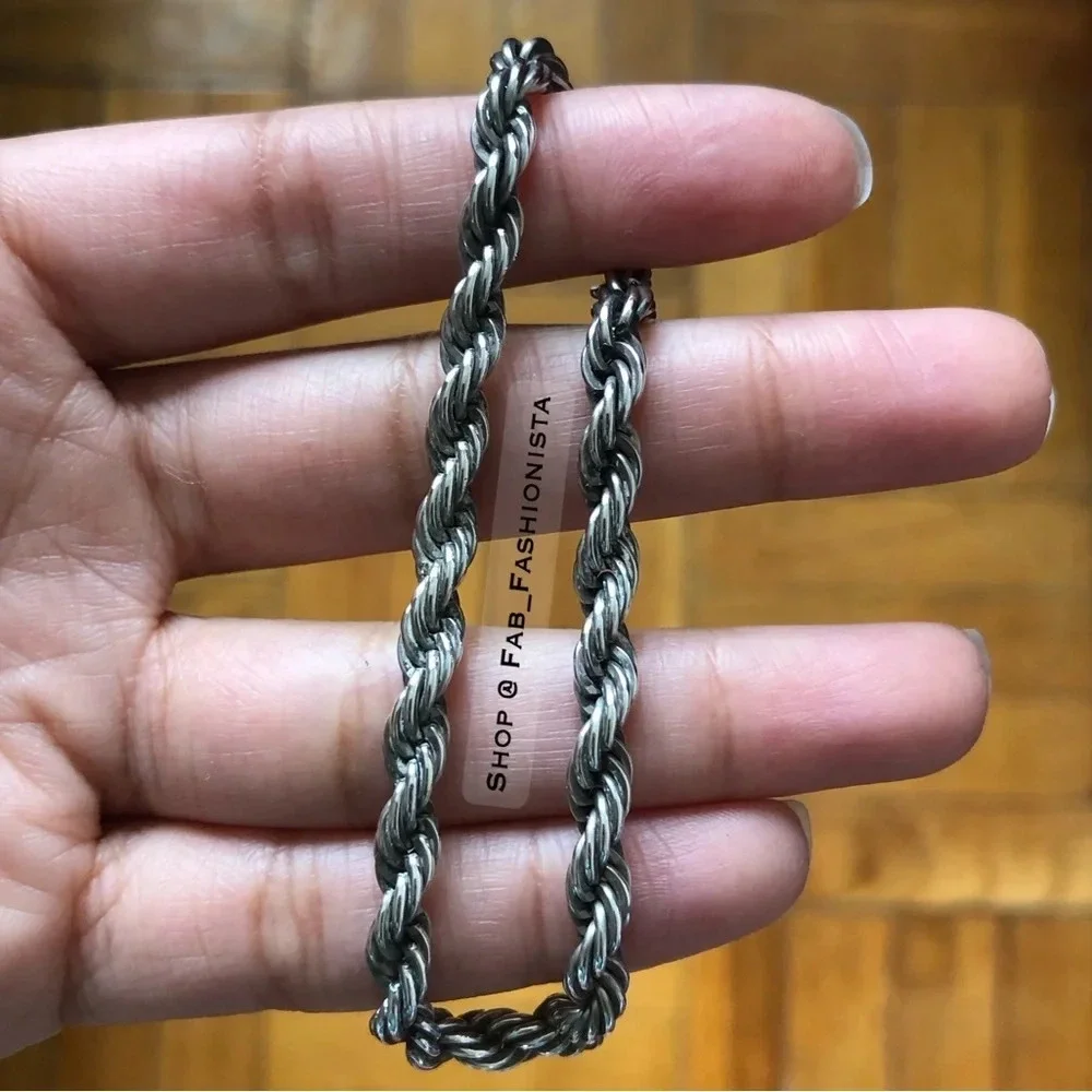 Tiffany co Sterling Silver Vintage Rope twist bracelet